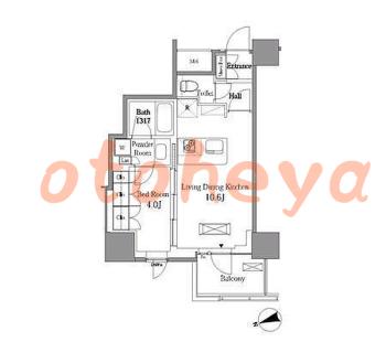 グランドピアノ可の賃貸物件 1 LDK 19.2万円の図面１