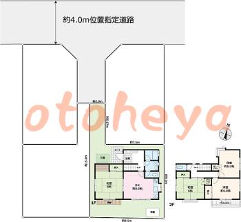 グランドピアノ可の賃貸物件 4 DK 7万円の図面１