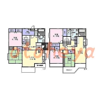 楽器可の賃貸物件 5 SLDK 13.8万円の図面１