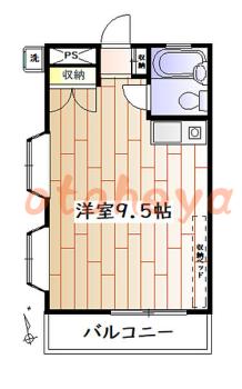 防音室のある楽器可 賃貸物件 1 R 5.3万円の図面１