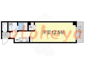 防音室のある楽器可 賃貸物件 1 R 8.5万円の図面１