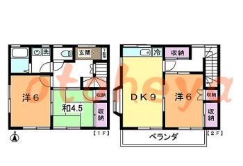 tokyo23物件 3DK 15万円の図面１