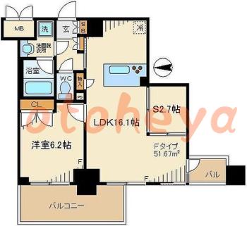 防音室のある楽器可 賃貸物件 1 SLDK 18.3万円の図面１