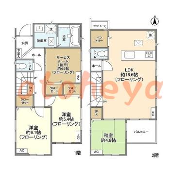 tokyo4物件 3SLDK 25万円の図面１