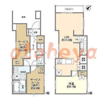 kanagawa物件 1SLDK 25.2万円の図面１