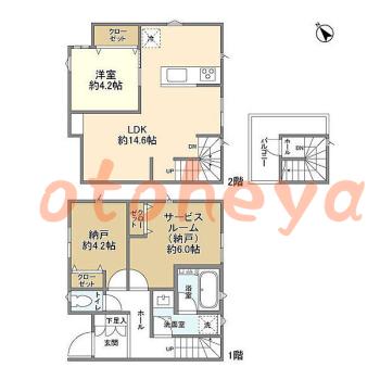 tokyo4物件 1SLDK 23.8万円の図面１