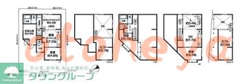 楽器可の賃貸物件 4 LDK 60万円の図面１