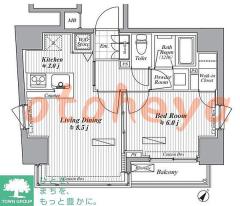 グランドピアノ可の賃貸物件 1LDK 17.1万円の写真２