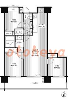 saitama物件 3 LDK 18万円の図面１