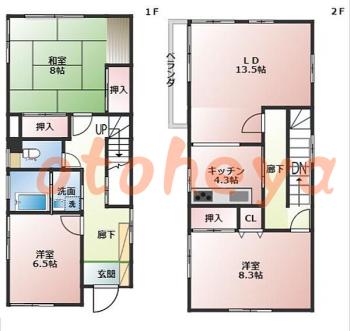 keikyu物件 3 LDK 15万円の図面１
