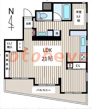 防音室のある楽器可 賃貸物件 1 LDK 15万円の図面１