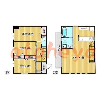 jr物件 3 LDK 28万円の図面１