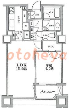 防音室のある楽器可 賃貸物件 1 SLDK 22.9万円の図面１