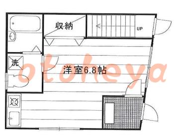 楽器可の賃貸物件 1 R 6.1万円の図面１