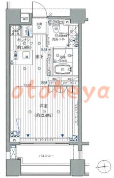 防音室のある楽器可 賃貸物件 1 R 14.5万円の図面１