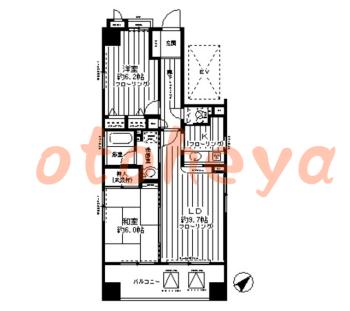 jr物件 2 LDK 15.9万円の図面１