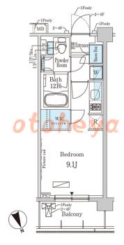防音室のある楽器可 賃貸物件 1 R 12万円の図面１