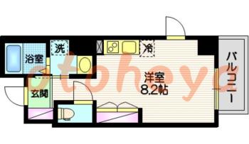 防音室のある楽器可 賃貸物件 1 R 10万円の図面１