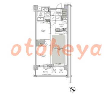 防音室のある楽器可 賃貸物件 1 SLDK 19.4万円の図面１