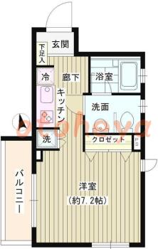 防音室のある楽器可 賃貸物件 1 R 9.2万円の図面１